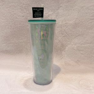 NWT Green color changing Starbucks Tumbler